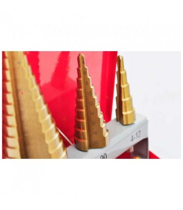 3-Piece HSS Step Drill Set