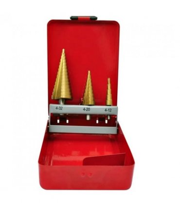 3-Piece HSS Step Drill Set