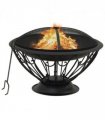 vidaXL Fire Pit with Poker 75 cm XXL Steel