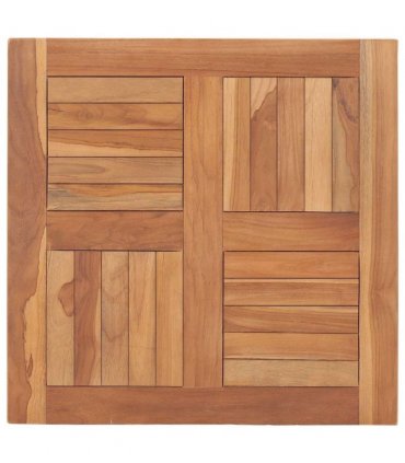 vidaXL Table Top Solid Teak Wood 60x60x2.5 cm