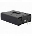 vidaXL Car Safe with Lock Black 22 x 16 x 7 cm Steel