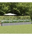 vidaXL Planter Light Grey 600 x 80 x 45 cm Steel