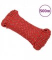 vidaXL Boat Rope Red 3 mm 500 m Polypropylene