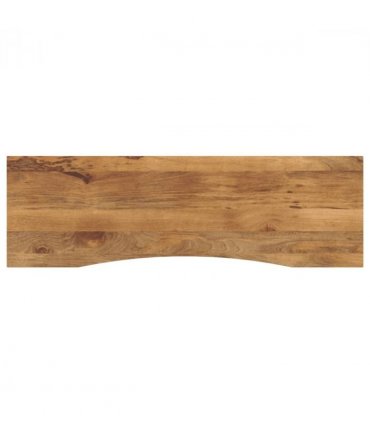 vidaXL Desk Top with Curve 160x50x2.5 cm Solid Wood Rough Mango