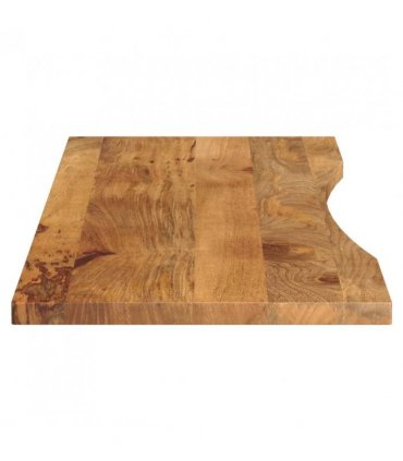 vidaXL Desk Top with Curve 160x50x2.5 cm Solid Wood Rough Mango