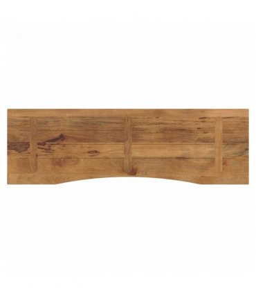 vidaXL Desk Top with Curve 160x50x2.5 cm Solid Wood Rough Mango