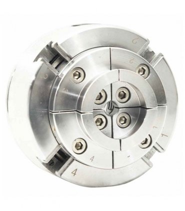 vidaXL 4 Jaw Wood Chuck with M33 Connection Steel Silver 96 mm