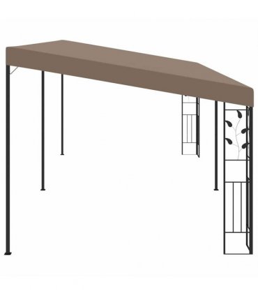 vidaXL Wall-mounted Gazebo 6x3x2.5 m Taupe