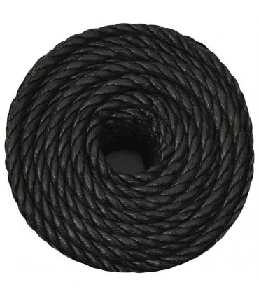 vidaXL Work Rope Black 14 mm 100 m Polypropylene