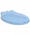 vidaXL Soft-Close Toilet Seat Quick Release Blue Oval