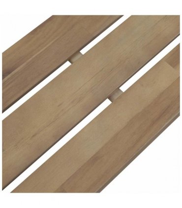 vidaXL Garden Bench | Brown and Grey | Solid Acacia wood and Steel | 120 cm