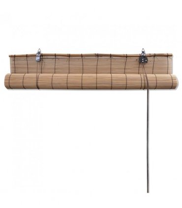 vidaXL Bamboo Roller Blinds 2 pcs 150 x 220 cm Brown