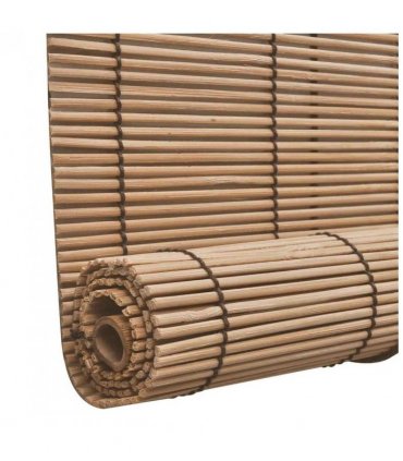 vidaXL Bamboo Roller Blinds 2 pcs 150 x 220 cm Brown