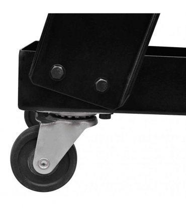 Welding Cart Black Trolley with 3 Shelves Workshop Organiser
