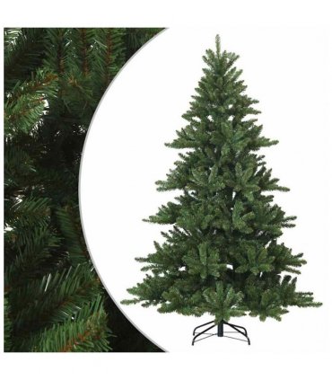 vidaXL Artificial Hinged Christmas Tree Green 180 cm PVC, steel