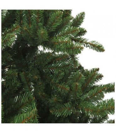vidaXL Artificial Hinged Christmas Tree Green 180 cm PVC, steel