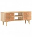 vidaXL TV Cabinet 110x30x45 cm Solid Mango Wood