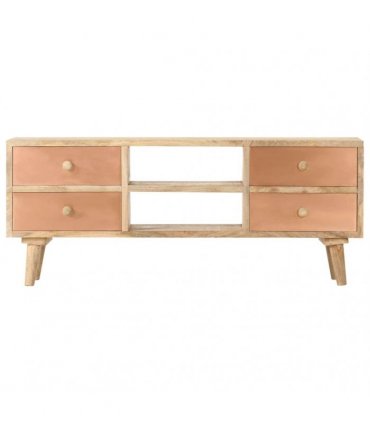 vidaXL TV Cabinet 110x30x45 cm Solid Mango Wood