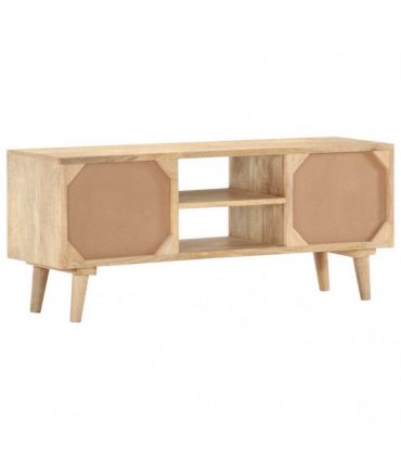 vidaXL TV Cabinet 110x30x45 cm Solid Mango Wood