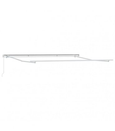 vidaXL Retractable Awning Manual Yellow and Orange 400 x 300 cm