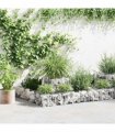 vidaXL Gabion Planter Galvanised Steel 120x120x20