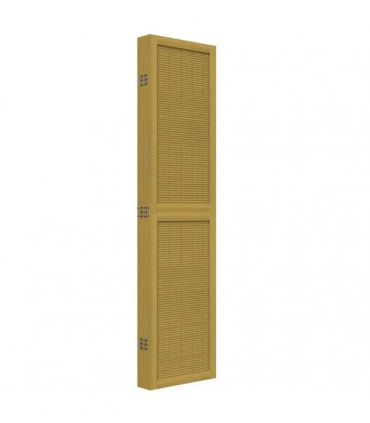 vidaXL Room Divider 6 Panels Brown Solid Wood Paulownia