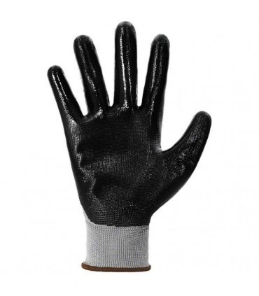 vidaXL Work Gloves 12 pcs Grey and Black 8 / M Polyester