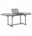 vidaXL Dining Table | Grey | Solid acacia wood with grey wash finish | Medium