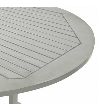 vidaXL Dining Table | Grey | Solid acacia wood with grey wash finish | Medium