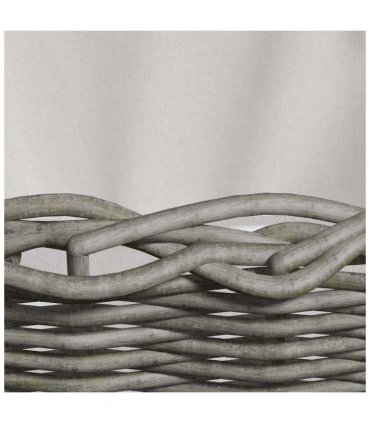 vidaXL Firewood Basket with Carrying Handles 60x40x28 cm Grey Willow
