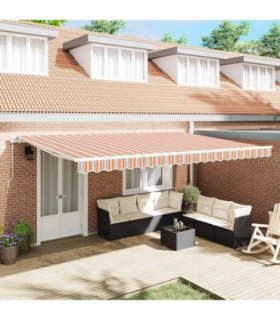 vidaXL Awning Multicolour 500 x 300 x 165 cm Polyester and Metal