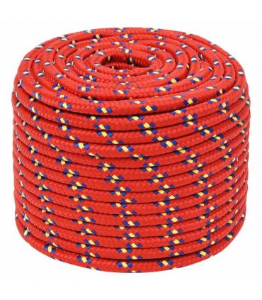 vidaXL Boat Rope Red 14 mm 100 m Polypropylene