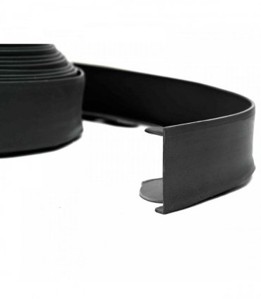 vidaXL Lawn Edgings Black 4000 x 4 x 5 cm Plastic