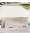 vidaXL Wheelie Bin Storage for 5 Bins Silver 340 x 77.5 x 115.5 cm
