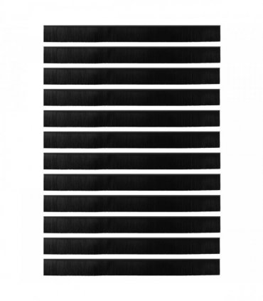 vidaXL Self-adhesive Door Brush Seals 12 pcs Black 100 cm