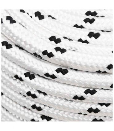 vidaXL Braided Boat Rope White 14 mmx25 m Polyester