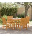 vidaXL Garden Dining Set 5 pcs Brown Solid Acacia Wood