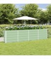 vidaXL Planter Green 320 x 40 x 75 cm Steel