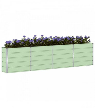 vidaXL Planter Green 320 x 40 x 75 cm Steel