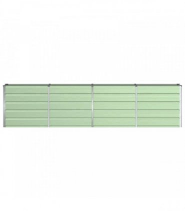 vidaXL Planter Green 320 x 40 x 75 cm Steel