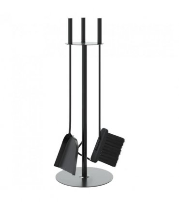 vidaXL 4 Piece Fireplace Tool Set 22x59 cm Steel