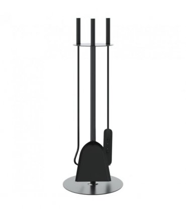 vidaXL 4 Piece Fireplace Tool Set 22x59 cm Steel