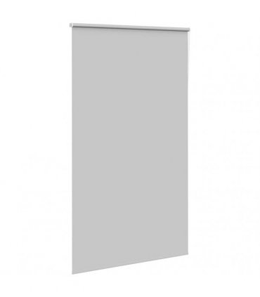 vidaXL Roller Blind Blackout Light Grey 140x210 cm Fabric Width 136.6 cm Polyester