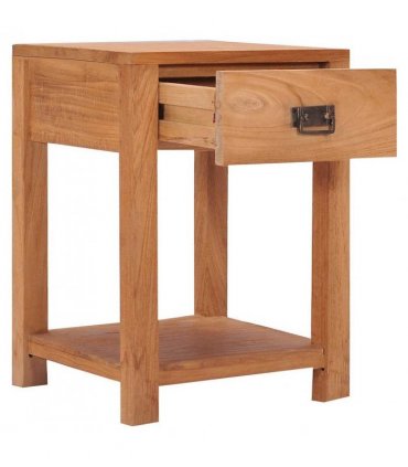vidaXL bedside Cabinet 35x35x50 cm Solid Teak Wood