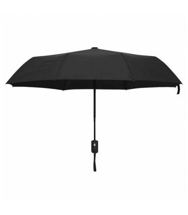 vidaXL Automatic Folding Umbrella Black 95 cm