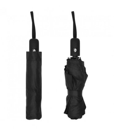 vidaXL Automatic Folding Umbrella Black 95 cm