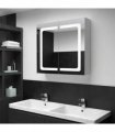 vidaXL LED Bathroom Mirror Cabinet 80x12.2x68 cm