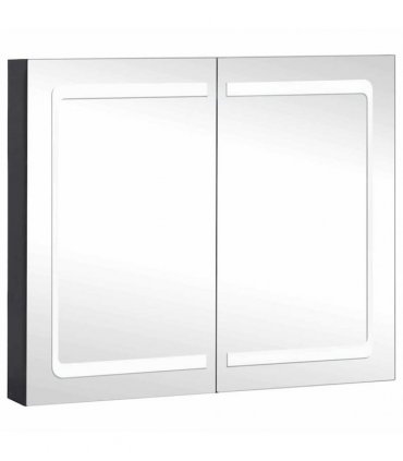 vidaXL LED Bathroom Mirror Cabinet 80x12.2x68 cm