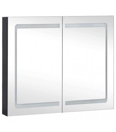 vidaXL LED Bathroom Mirror Cabinet 80x12.2x68 cm