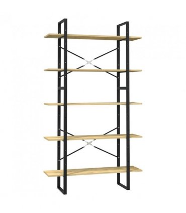vidaXL 5-Tier Book Cabinet 100x30x175 cm Pinewood